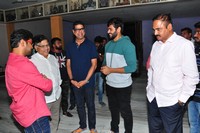 Chiranjeevi watching at Vijetha Movie